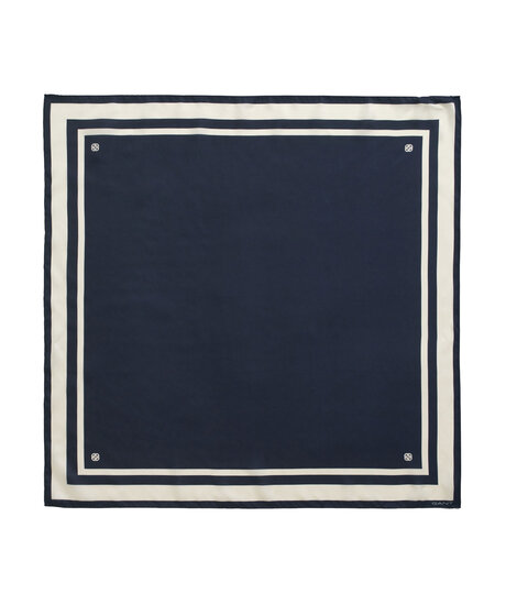 Striped silk scarf