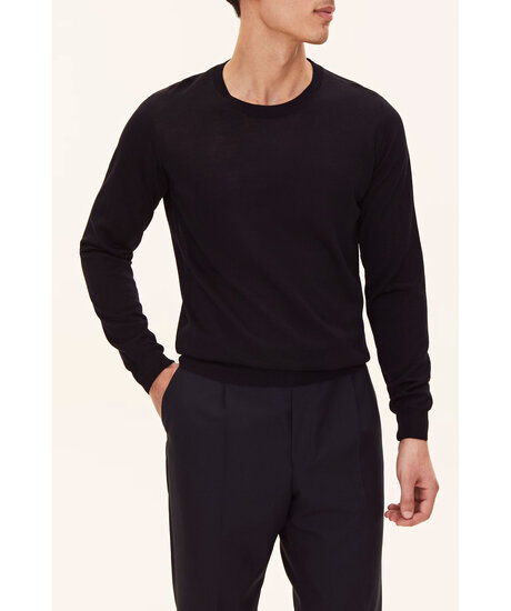 Miguel merino o-neck | Man - Kläder - Hoodies & Tröjor - Stickade tröjor | ModeLejon