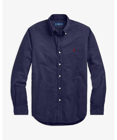 Grmnt dyed oxford slim | Man - Varumärken - Polo Ralph Lauren - Skjortor - Polo Ralph Lauren Oxfordskjortor | ModeLejon