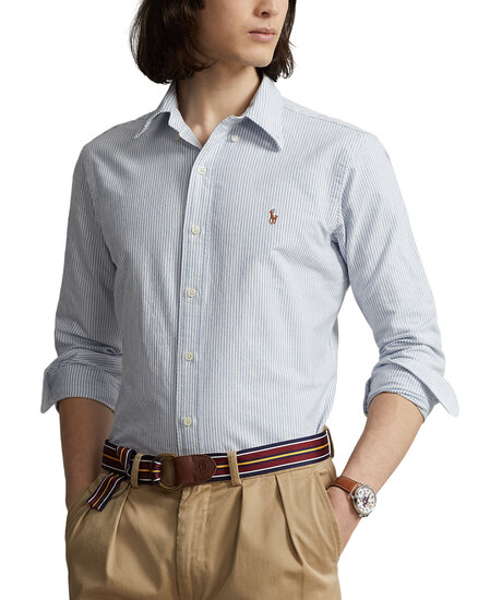 Custom fit oxford | Man - Varumärken - Polo Ralph Lauren - Skjortor - Polo Ralph Lauren Oxfordskjortor | ModeLejon