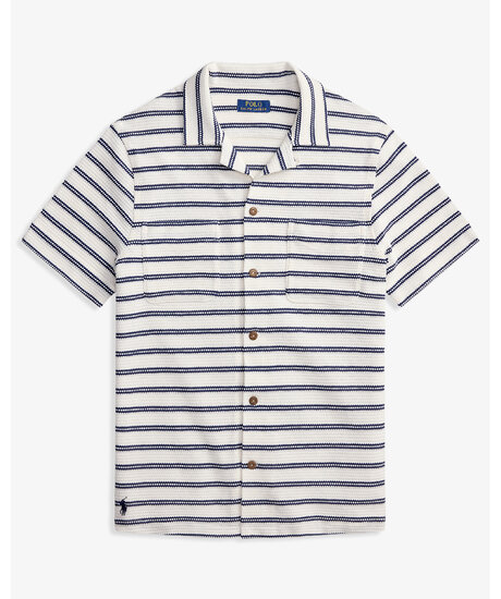 Knitted Sport Shirt SS | Man - Kläder - Skjortor - Kortärmade skjortor | ModeLejon