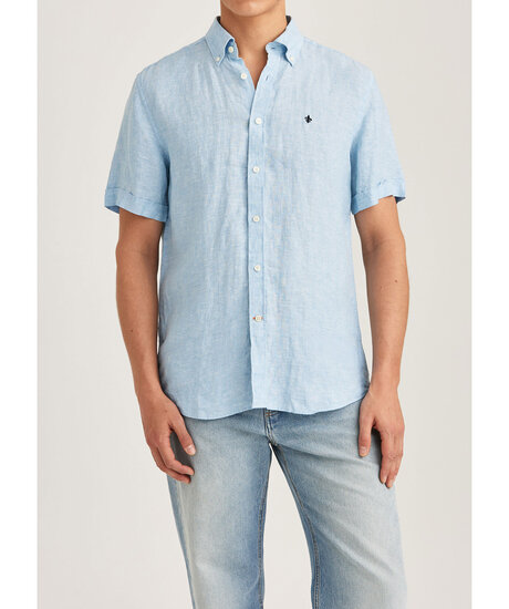 Douglas ss linnen | Man - Kläder - Skjortor - Kortärmade skjortor | ModeLejon