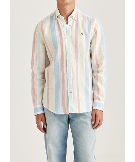 Happy Linen Stripe Shirt