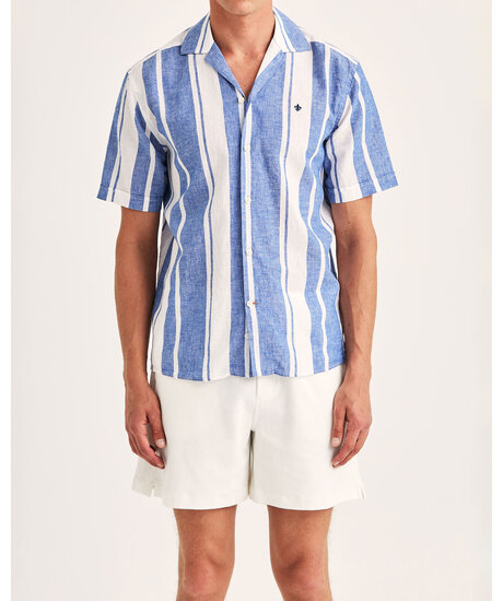 Resort linen ss shirt | Man - Kläder - Skjortor - Kortärmade skjortor | ModeLejon