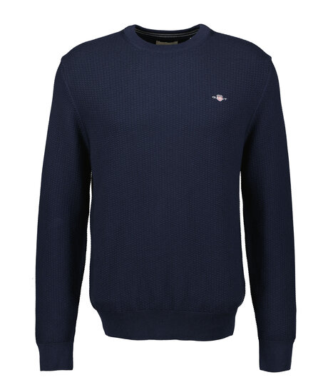 Cotton Micro Texture Crew
