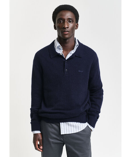 Wool Blend Polo