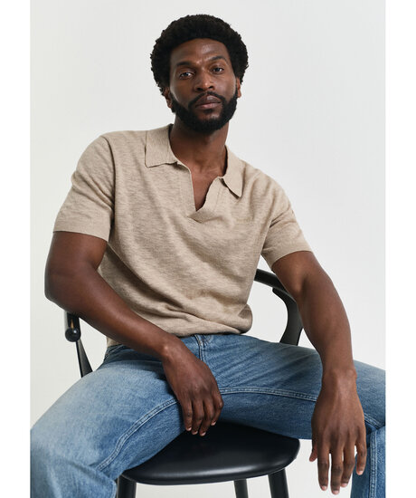 Linen Blend SS Polo