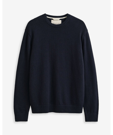 Cotton Blend C-Neck | Man - Varumärken - Gant - Tröjor - Stickade tröjor | ModeLejon