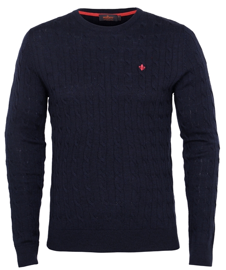 Merino cable oneck