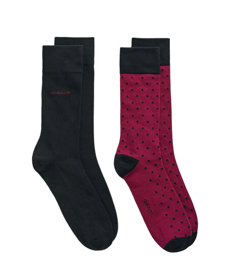 Product Image for Dot And Solid Socks 2p