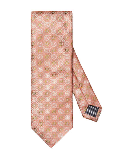 Medallion Print Silk Tie
