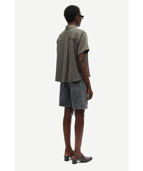 Alternativ bild 1 för Samsøe & Samsøe - Mina SS Shirt - Skjorta - BELUGA - L