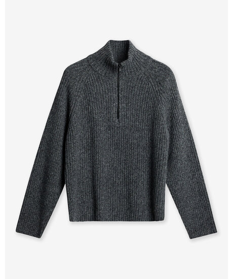 Victor zip wool sweater | Man - Kläder - Hoodies & Tröjor - Stickade tröjor | ModeLejon