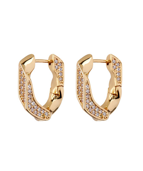 Product Image for Pave cuban link earring