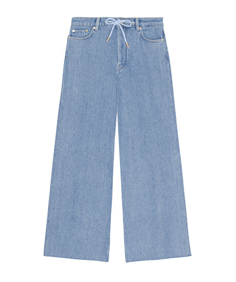 Wide Drawstring Jeans