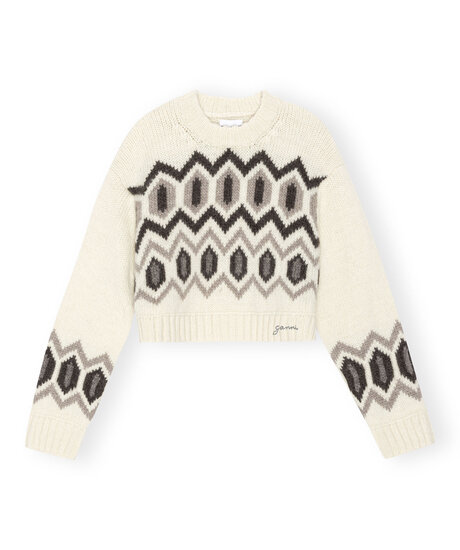 Product Image for Chunky graphic wool knit