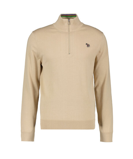 Sweater Zip Neck Zebra