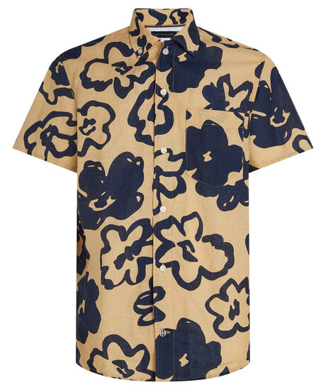 Big Floral Print SS Shirt