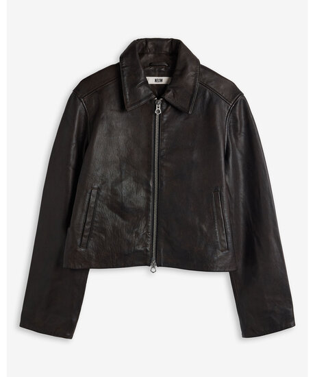 Leather zip jacket | Kampanjer - 2511 25% Black Friday Weekend Allmän | ModeLejon
