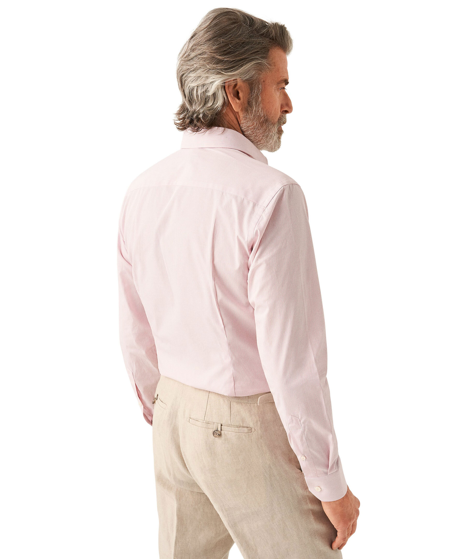 Striped Poplin Slim 3