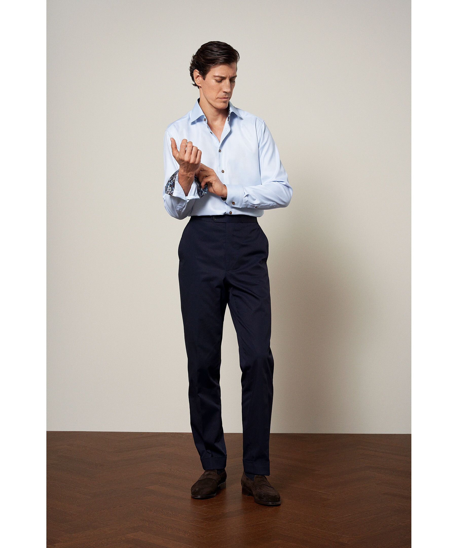 Textured Twill Slim 4