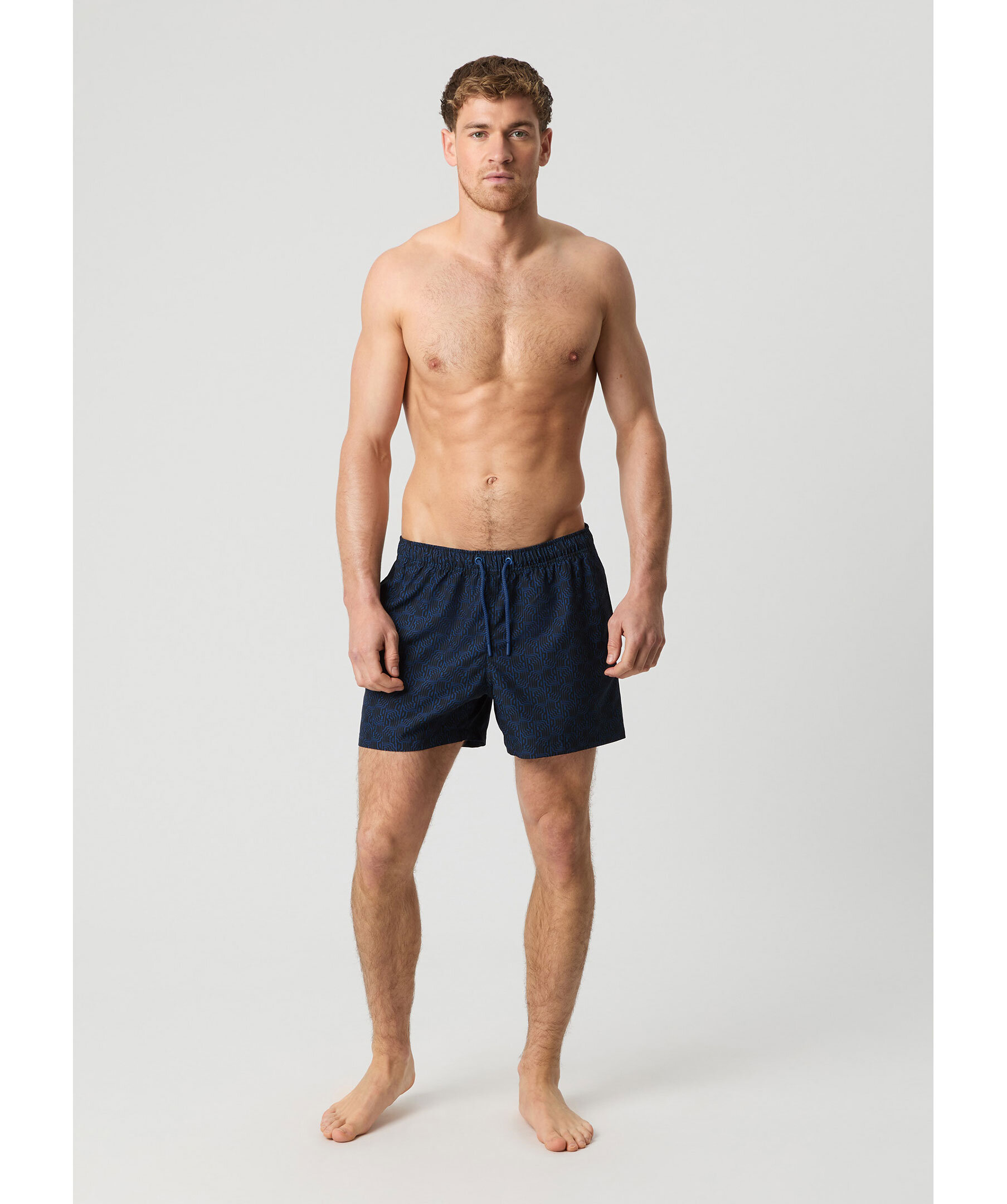 Borg Print Swim Shorts 4