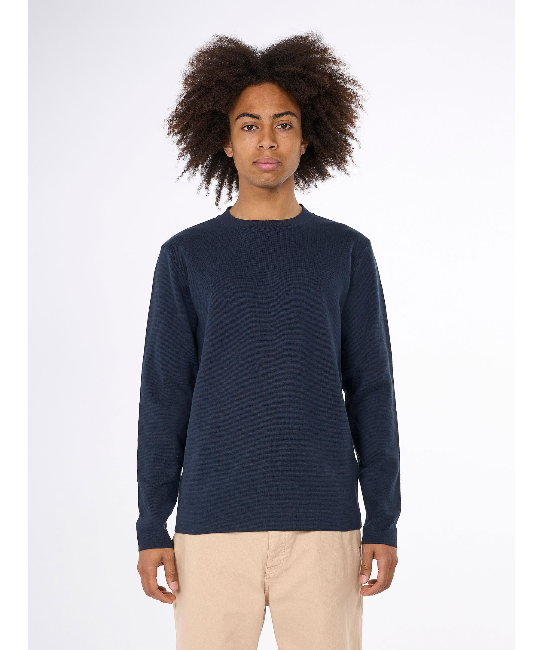 Cotton Crew Neck Knit 1