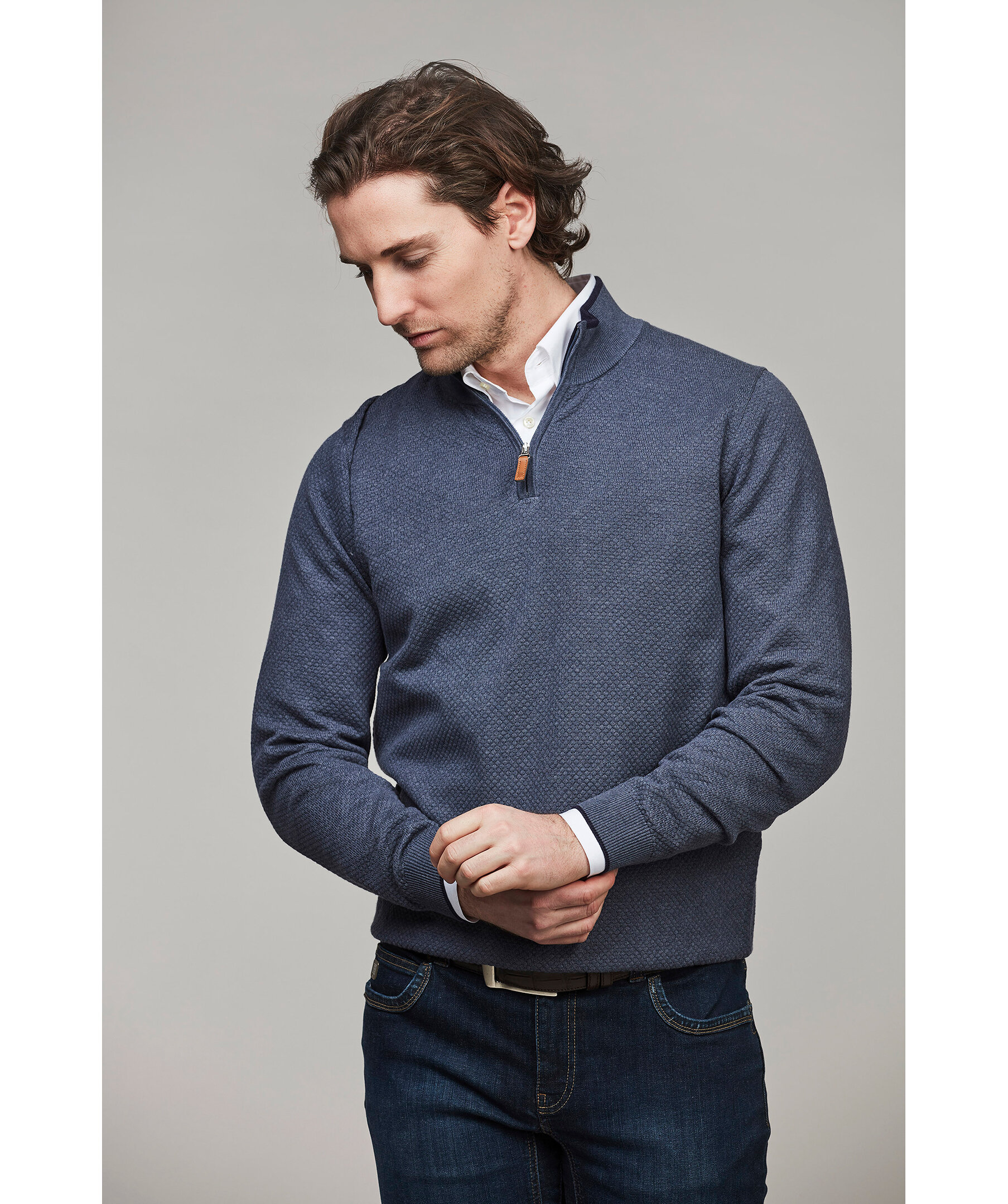 Half Zip Knit 1