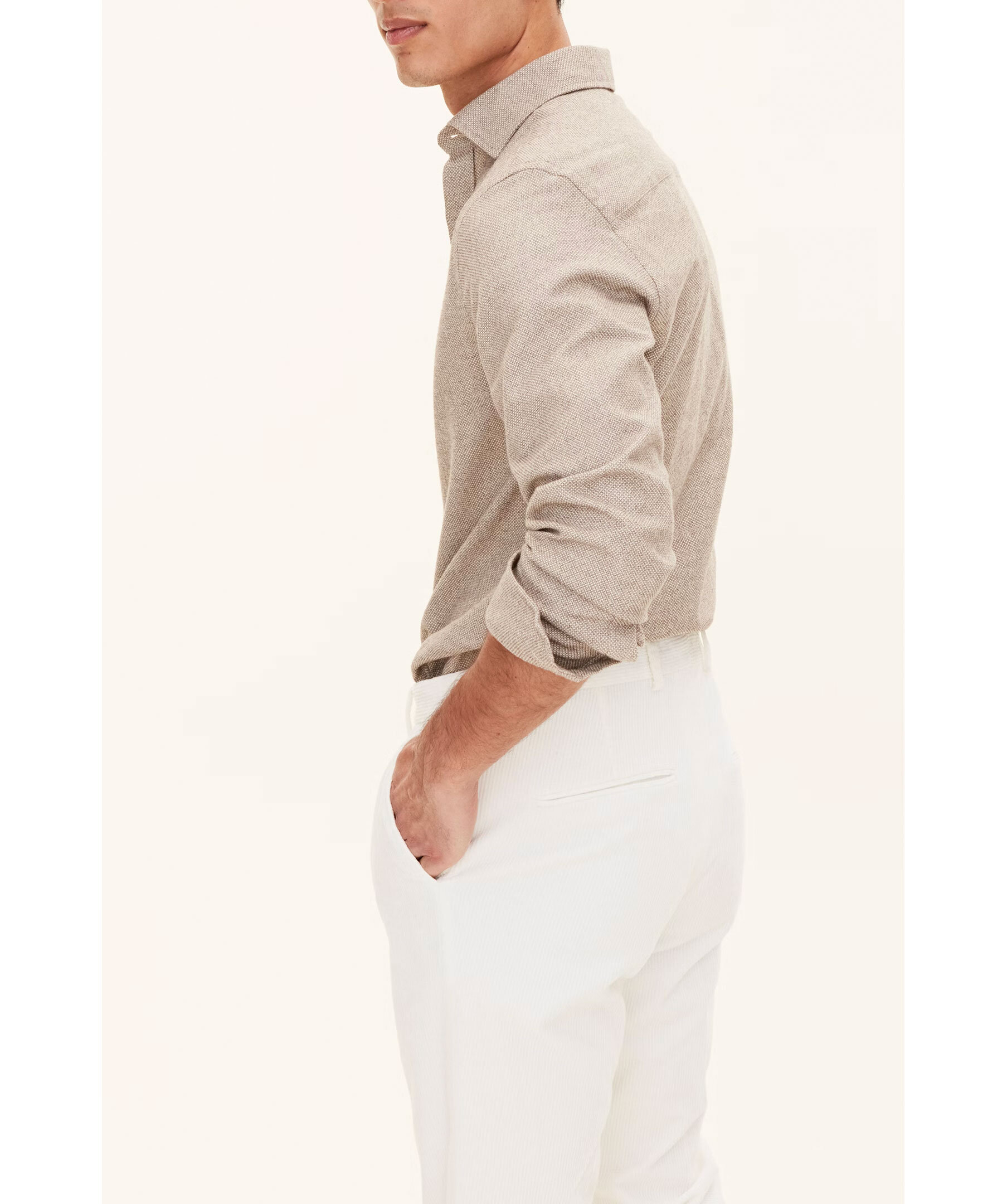 Slim Fit Mouline Shirt 3