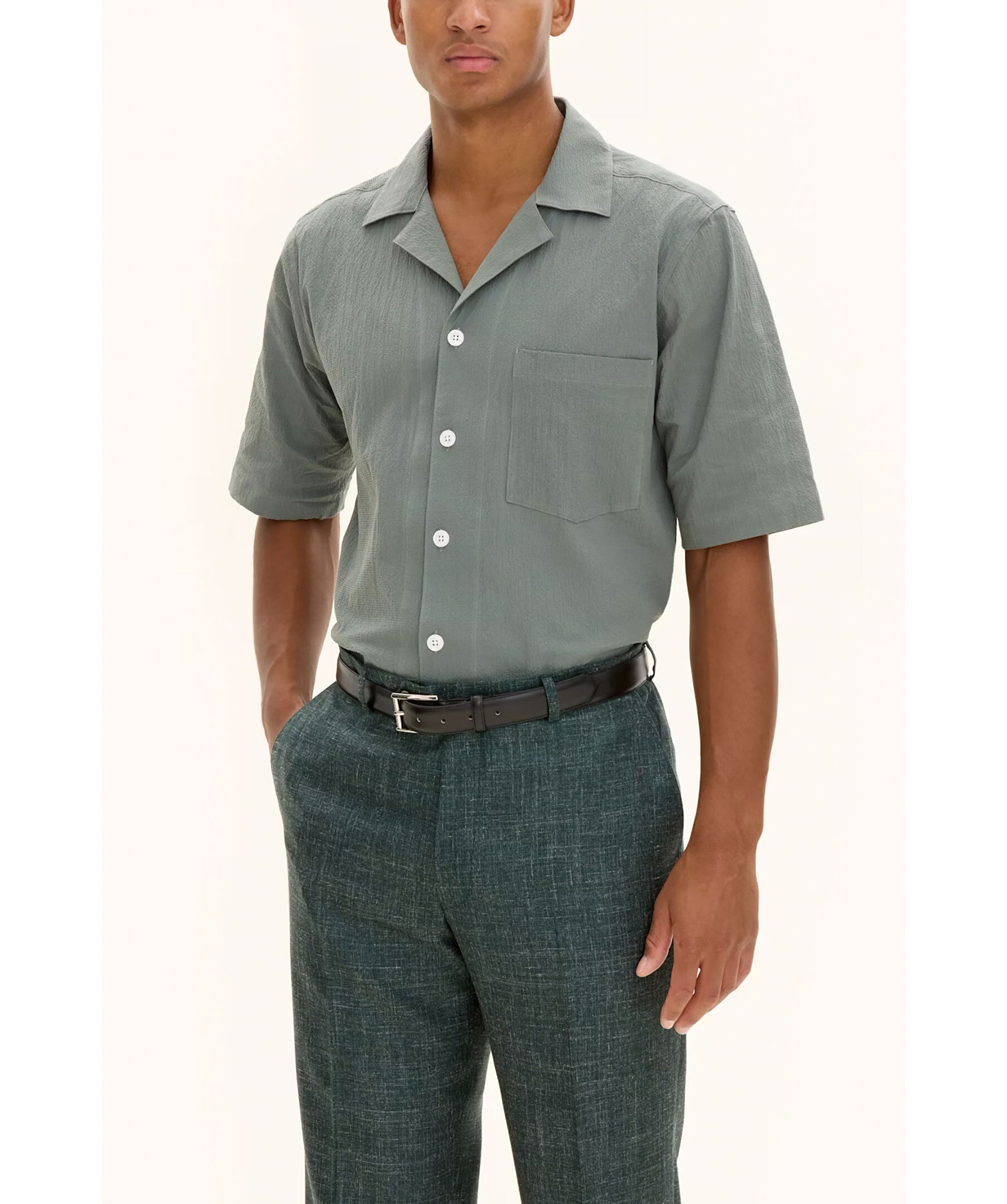 Reg Fit Cuban Seersucker 2