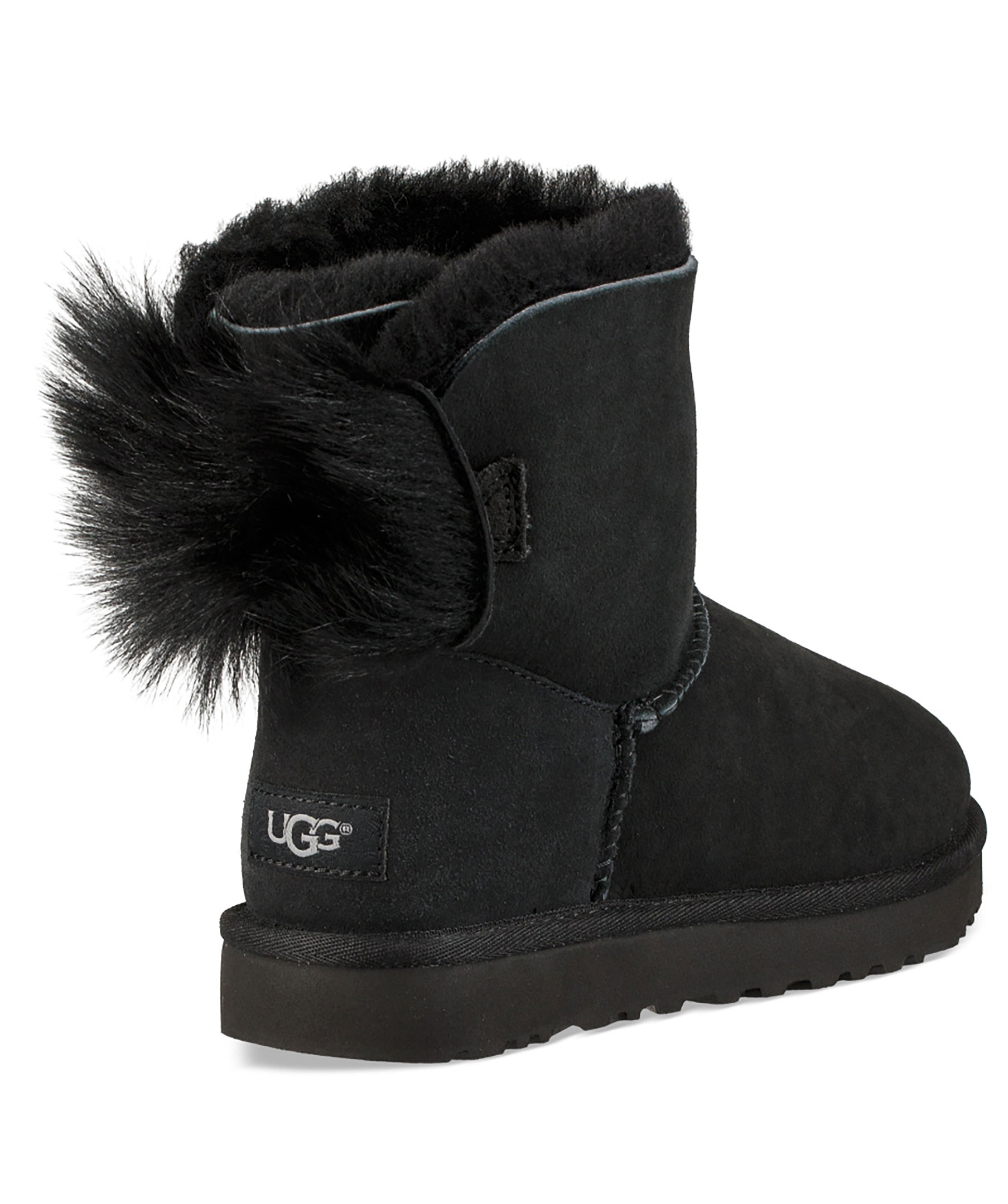 fluff bow mini boot