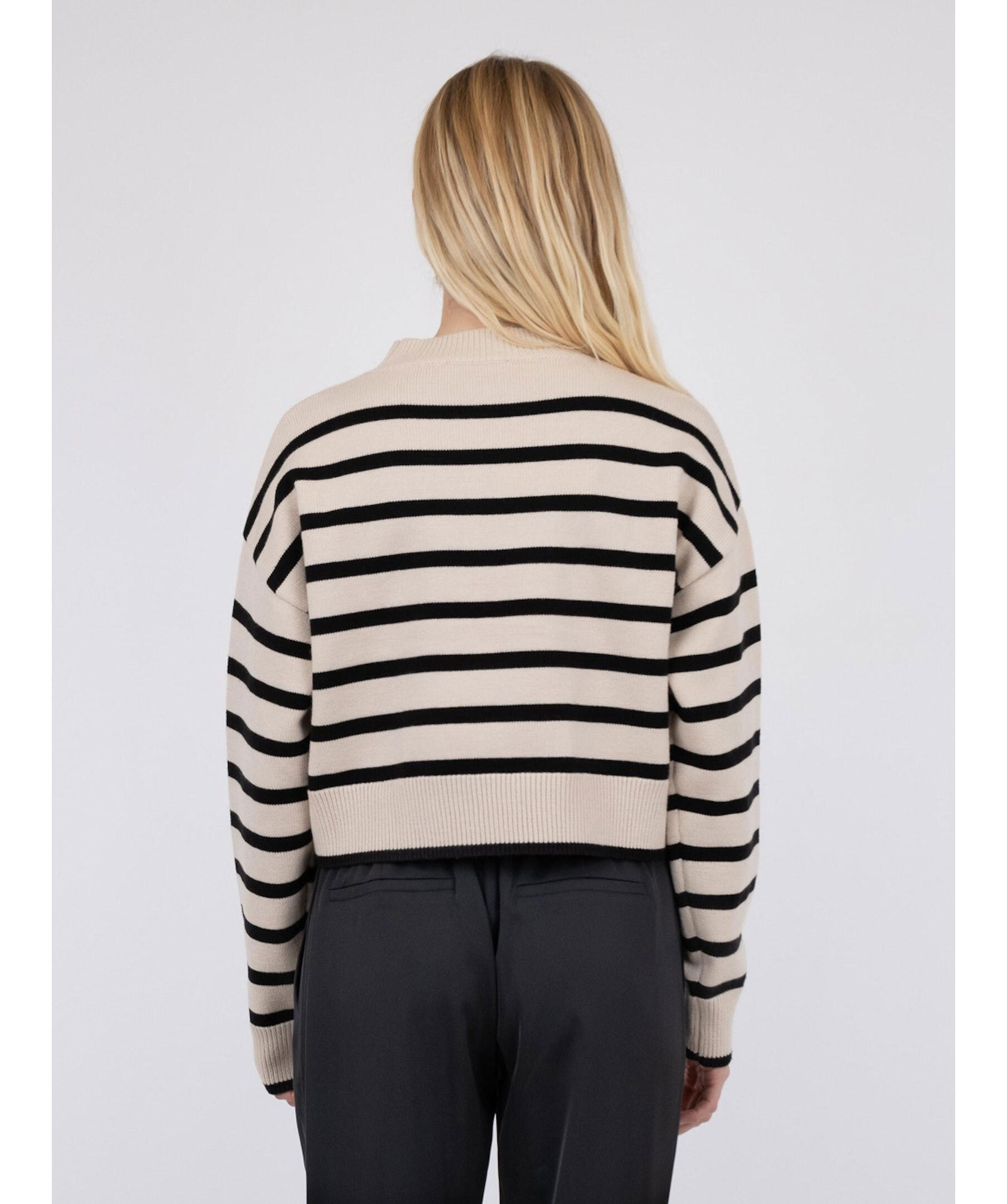 Rebekka crop stripe knit 2