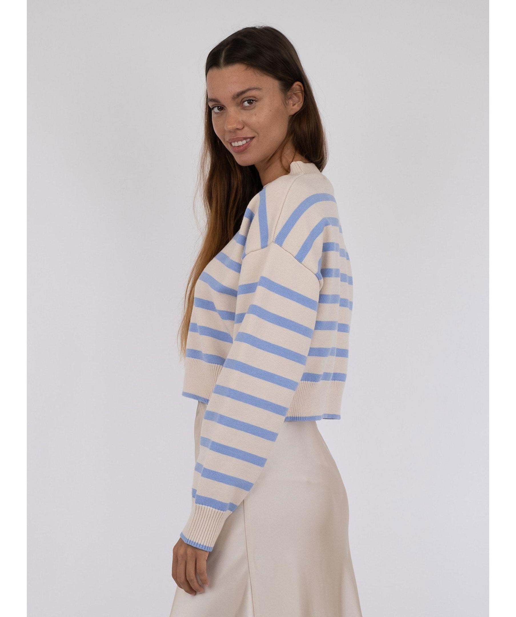 Rebekka crop stripe knit 2