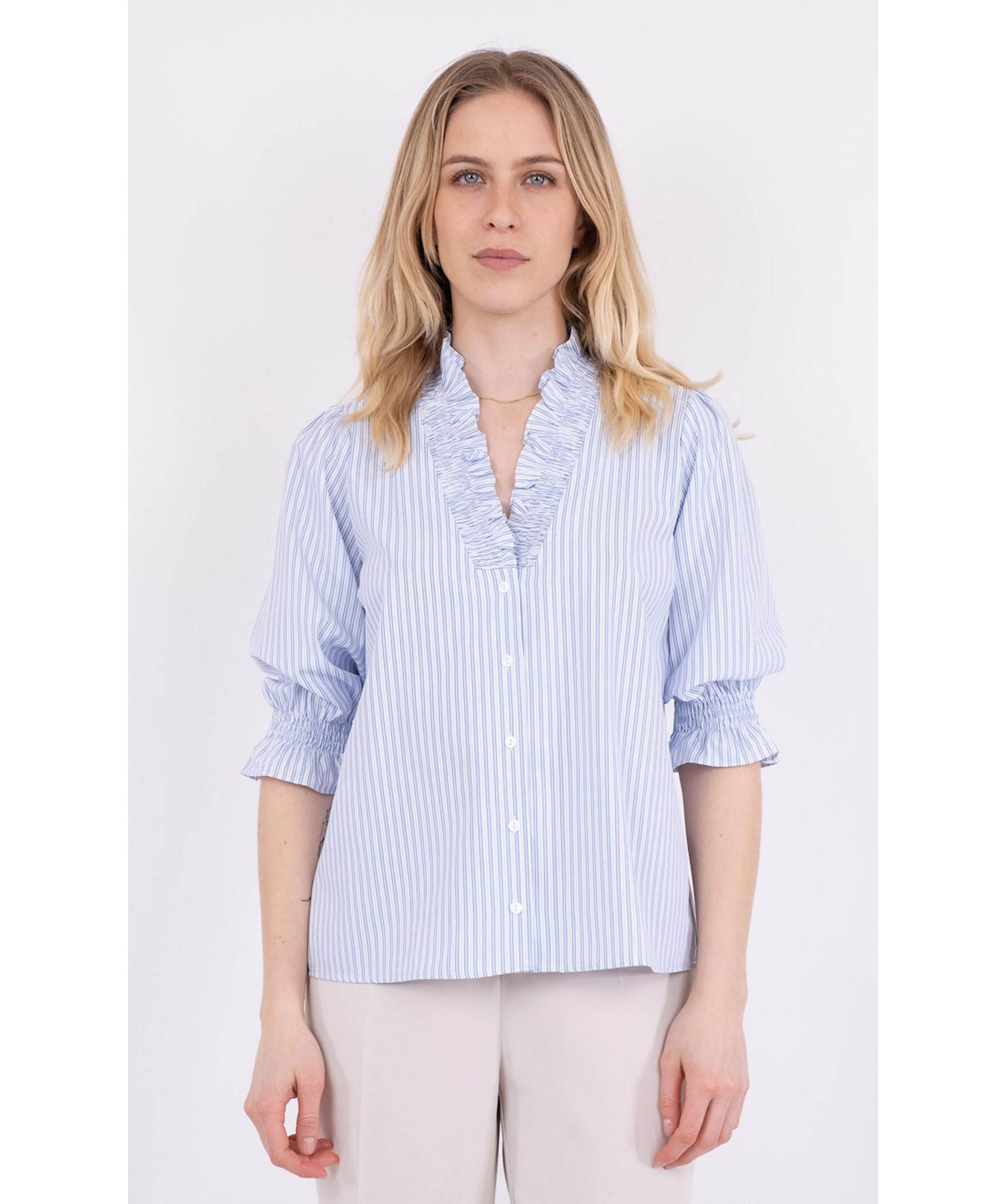 Briony Mix Stripe Blouse 1