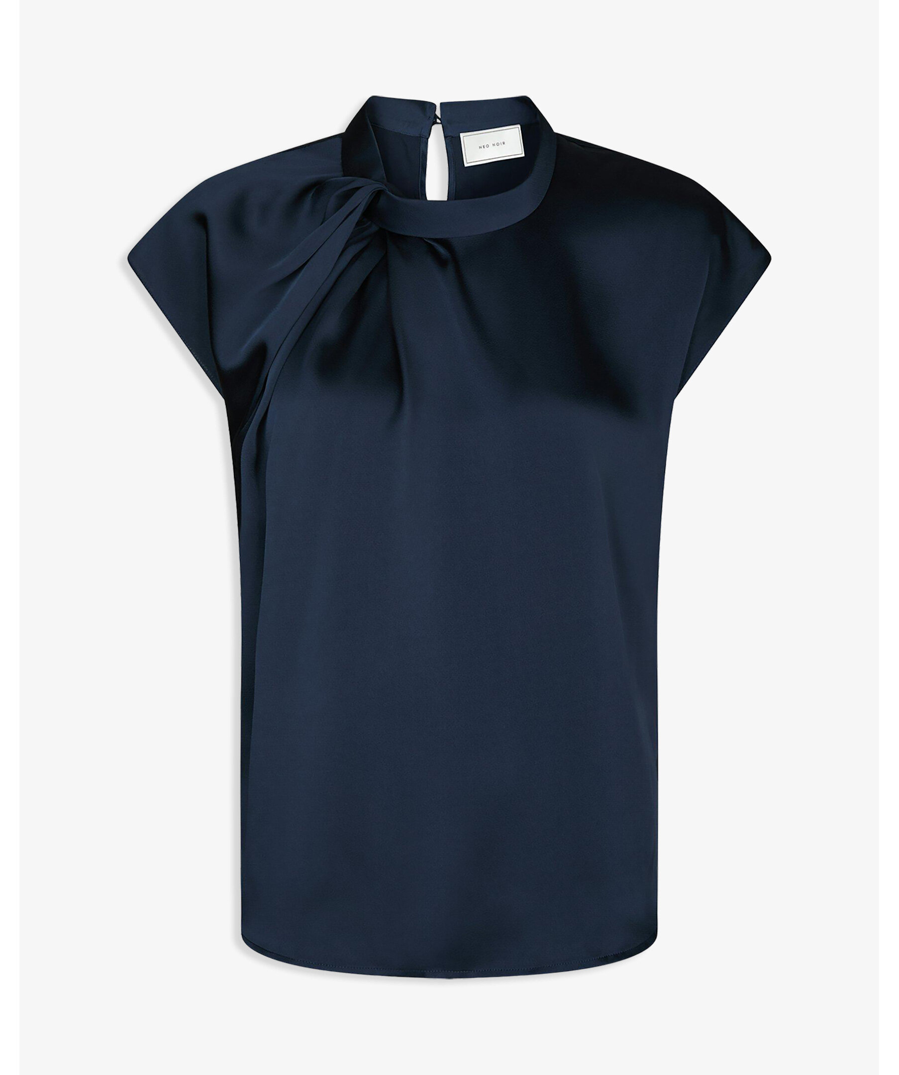 Fleur Drapy Satin Blouse