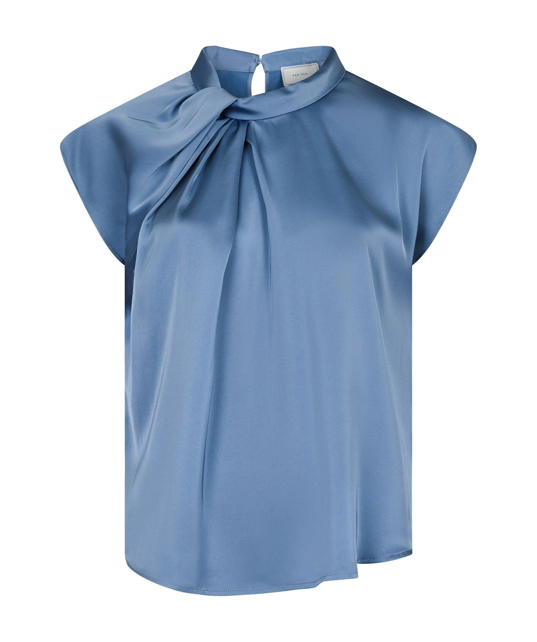 Fleur Drapy Satin Blouse 5