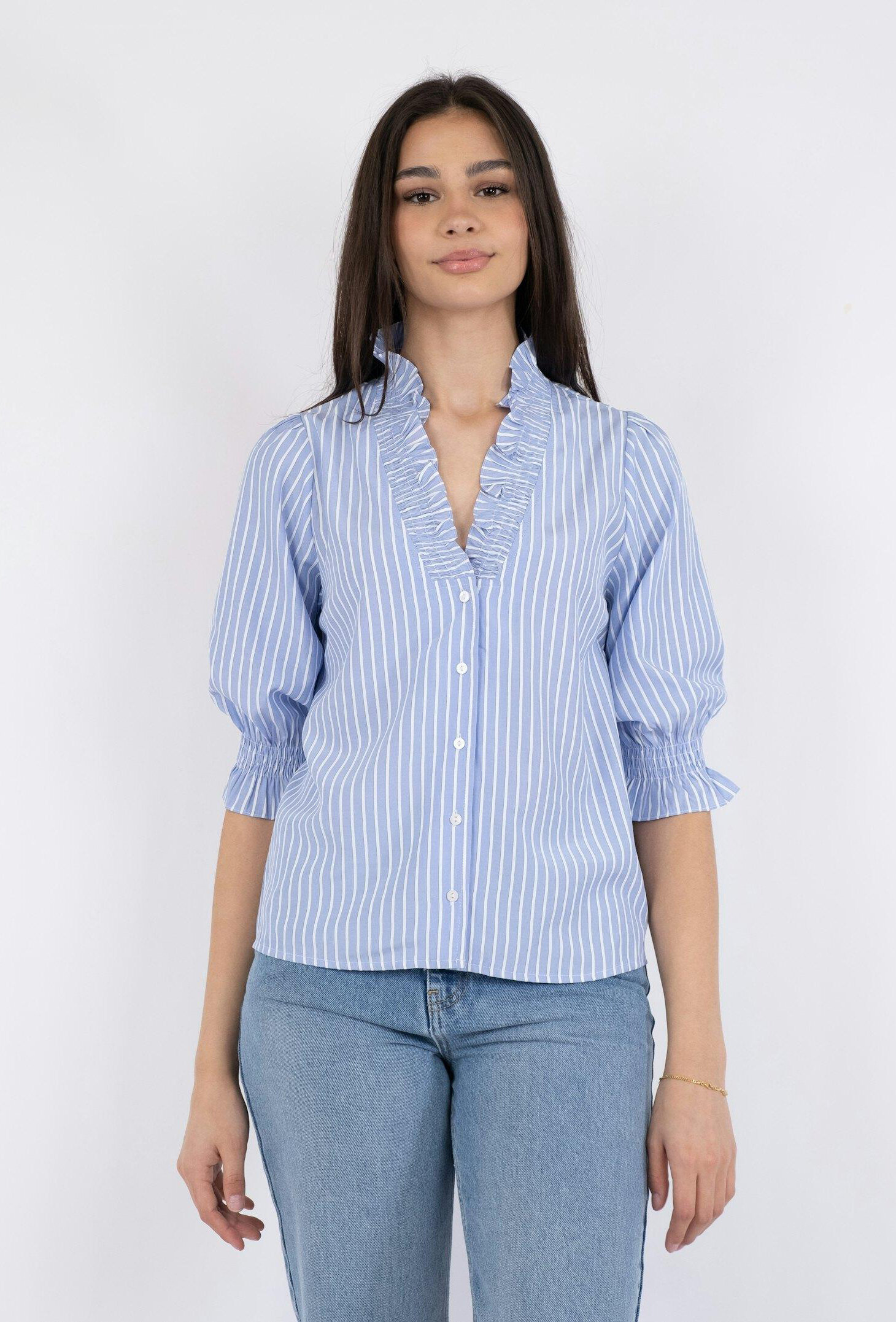 Briony Wide Stripe Blouse 1