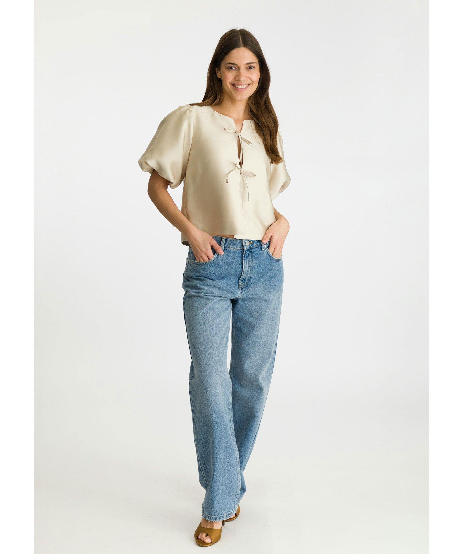 Aska dull satin blouse 3