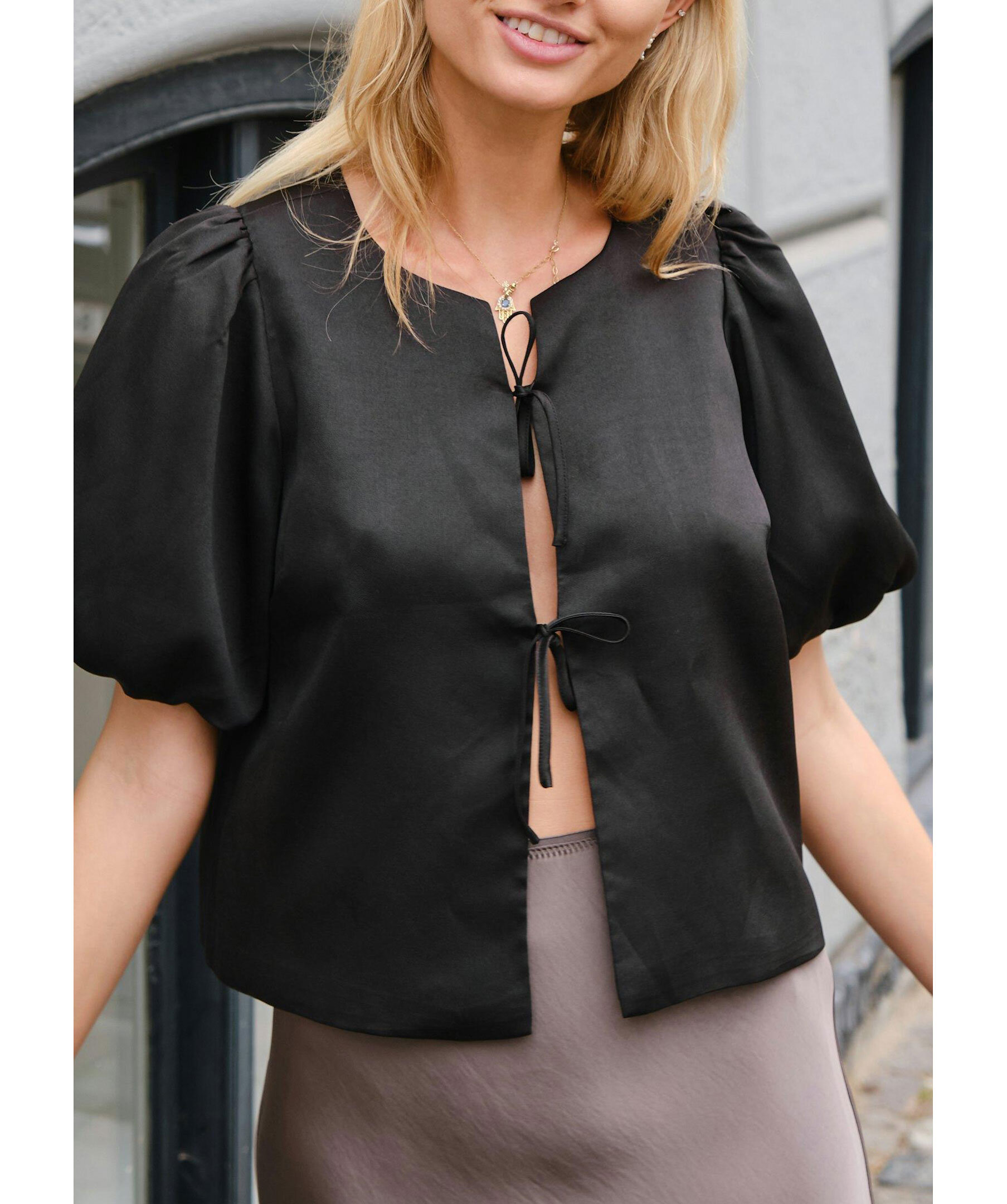 Aska dull satin blouse 3