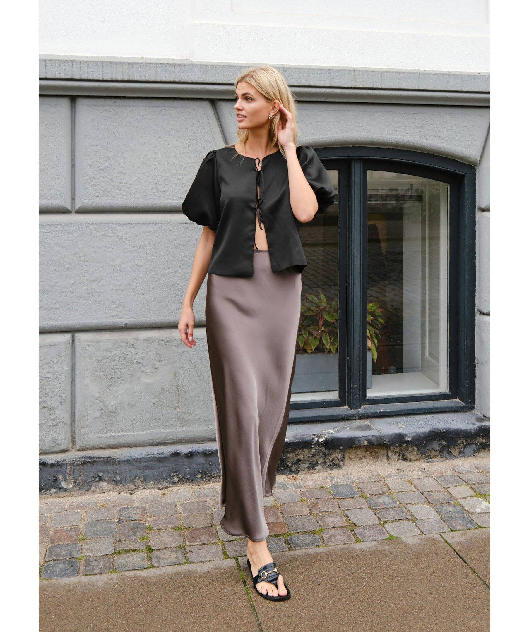 Aska dull satin blouse 4