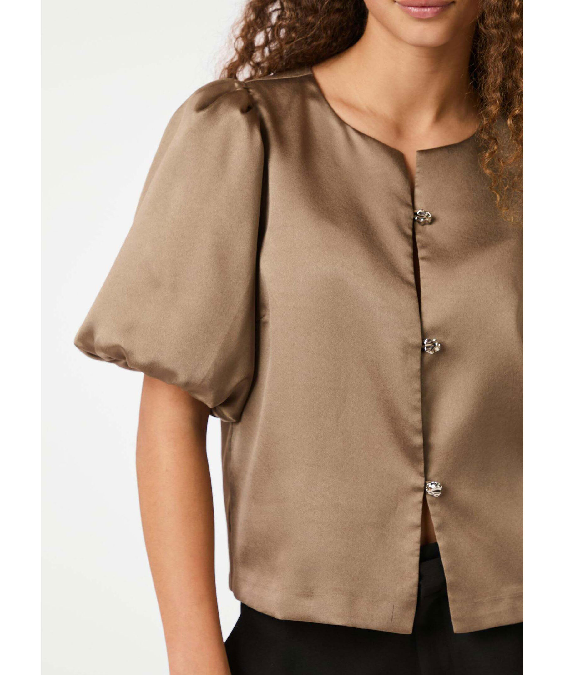 Asia Dull Satin Blouse 3