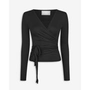 Nia Jersey Wrap Blouse