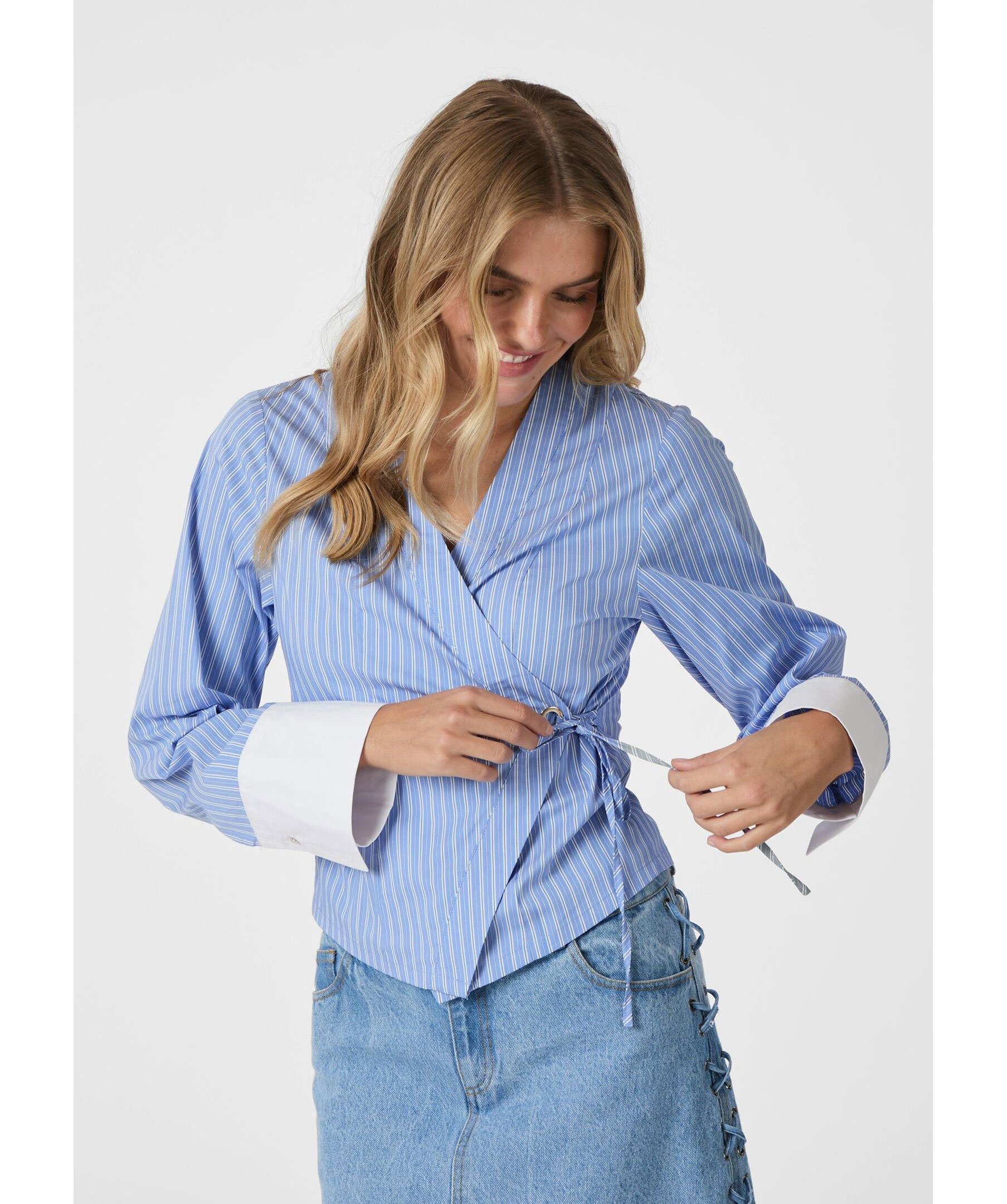 Salvia Stripe Shirt 1