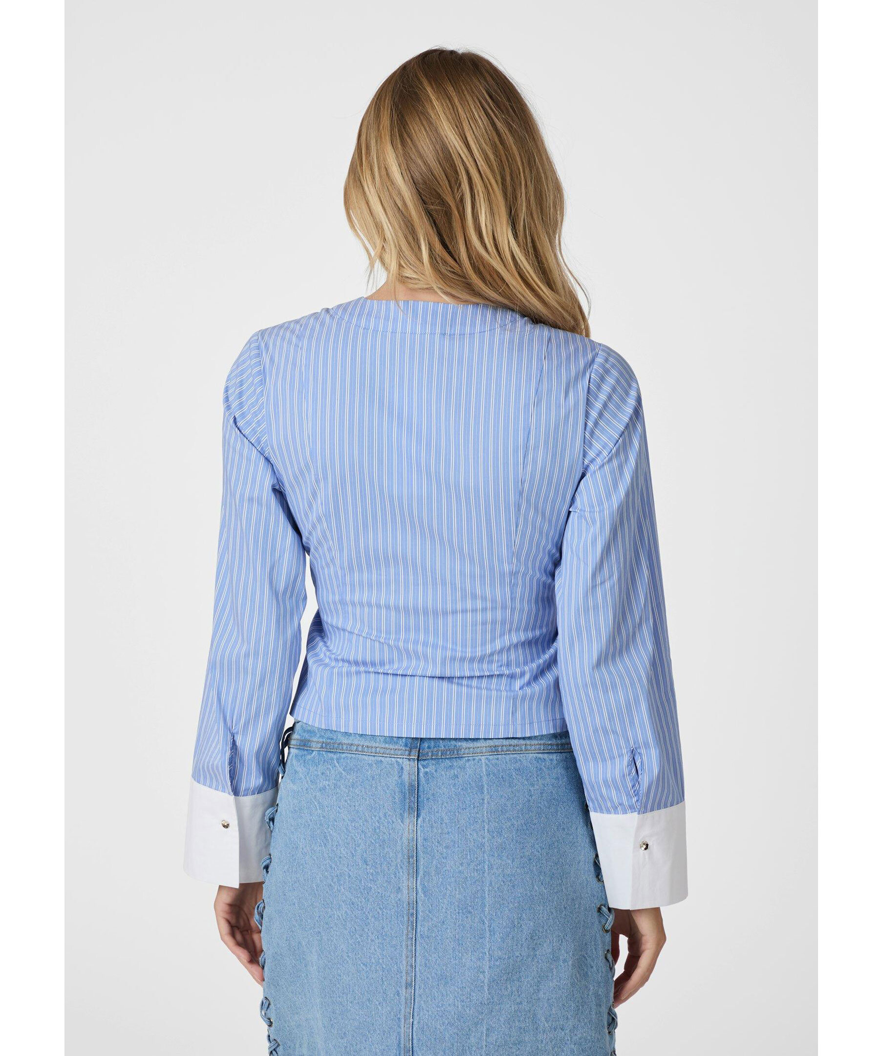 Salvia Stripe Shirt 2