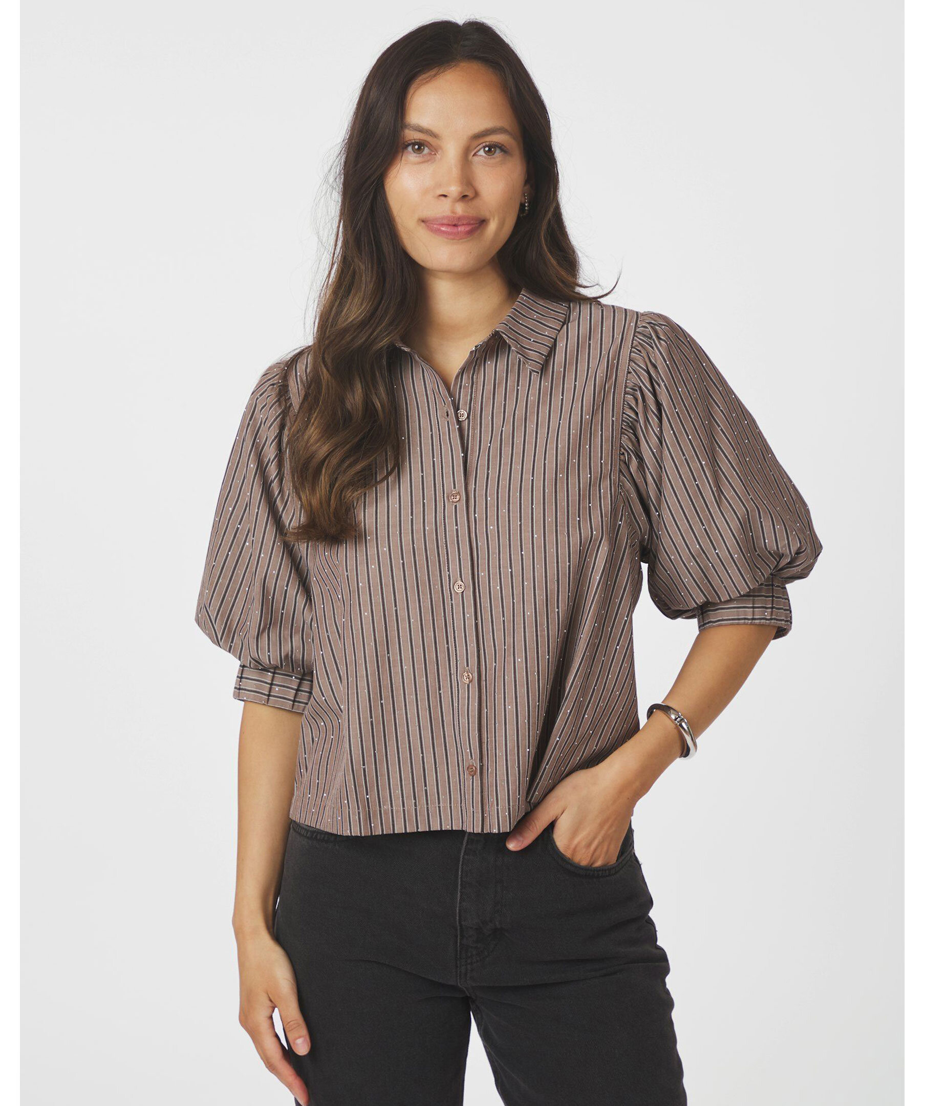 Etta Soft Stripe Stone Sh 3