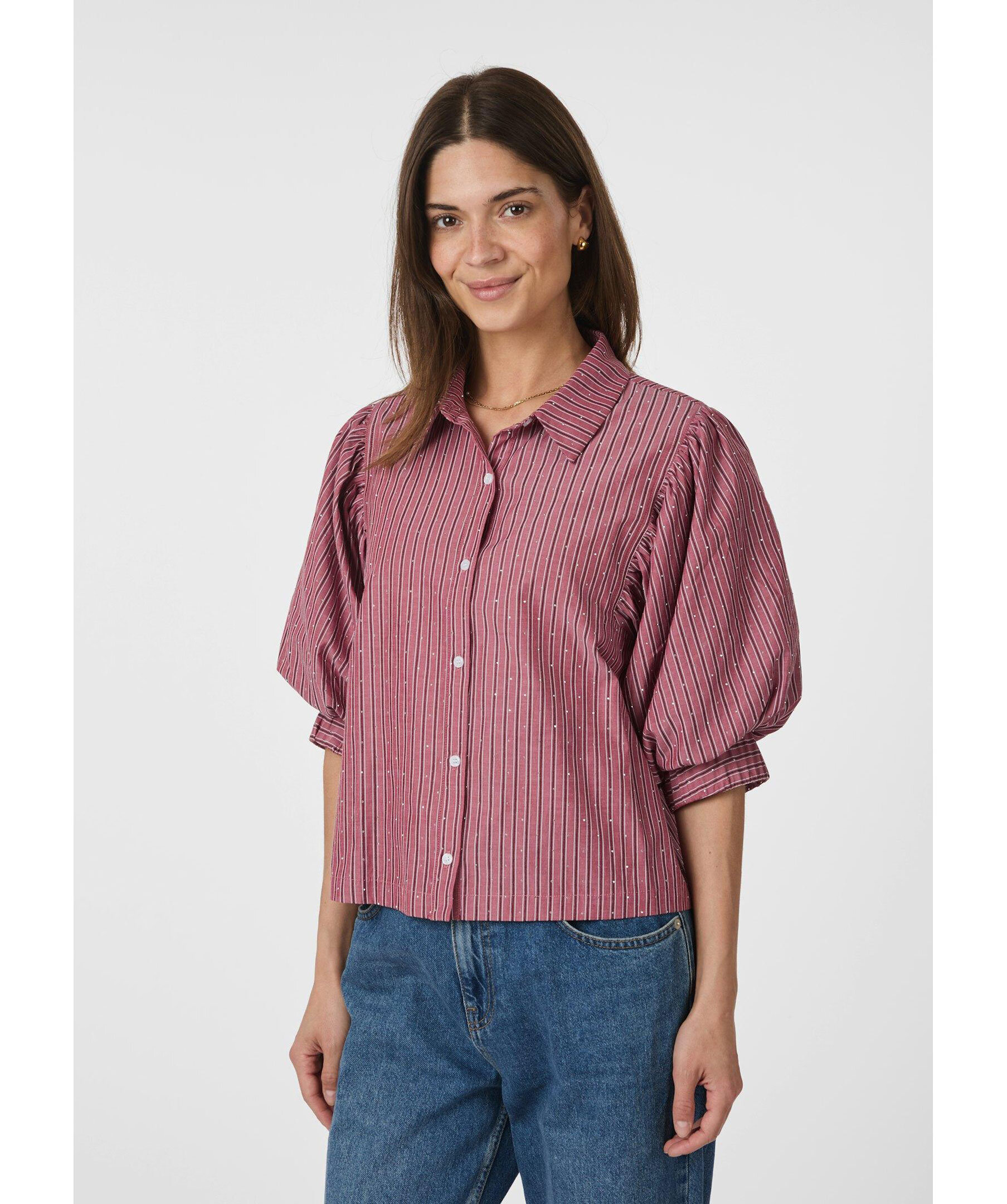 Etta Soft Stripe Stone Sh 1