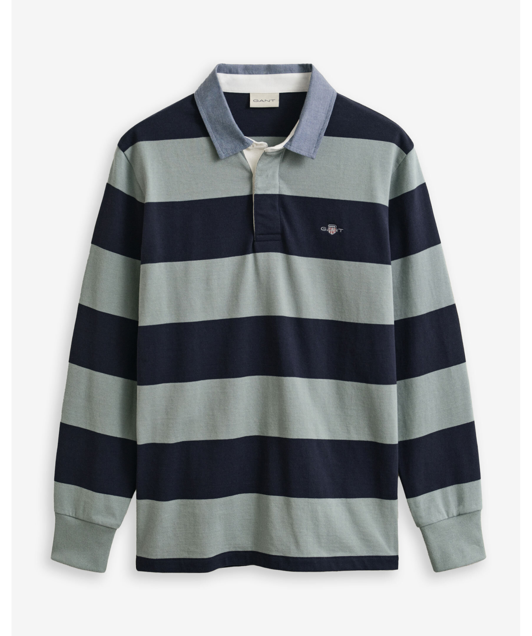 Chambray stripe rugger