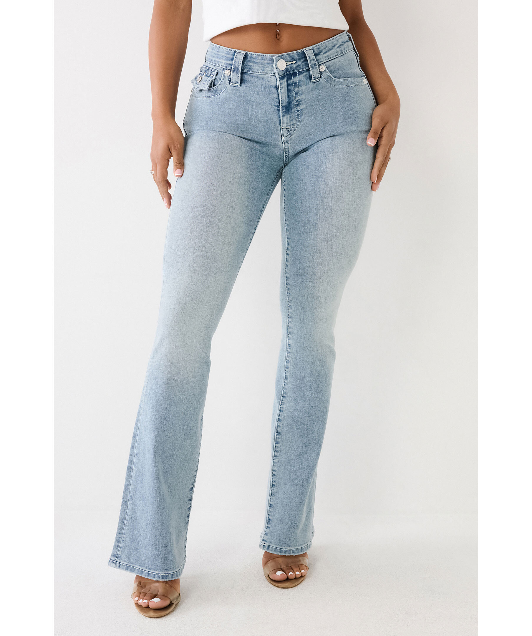 Produktfoto för True Religion Becca Mid Rise Bootcut Flap Peak Spot 26