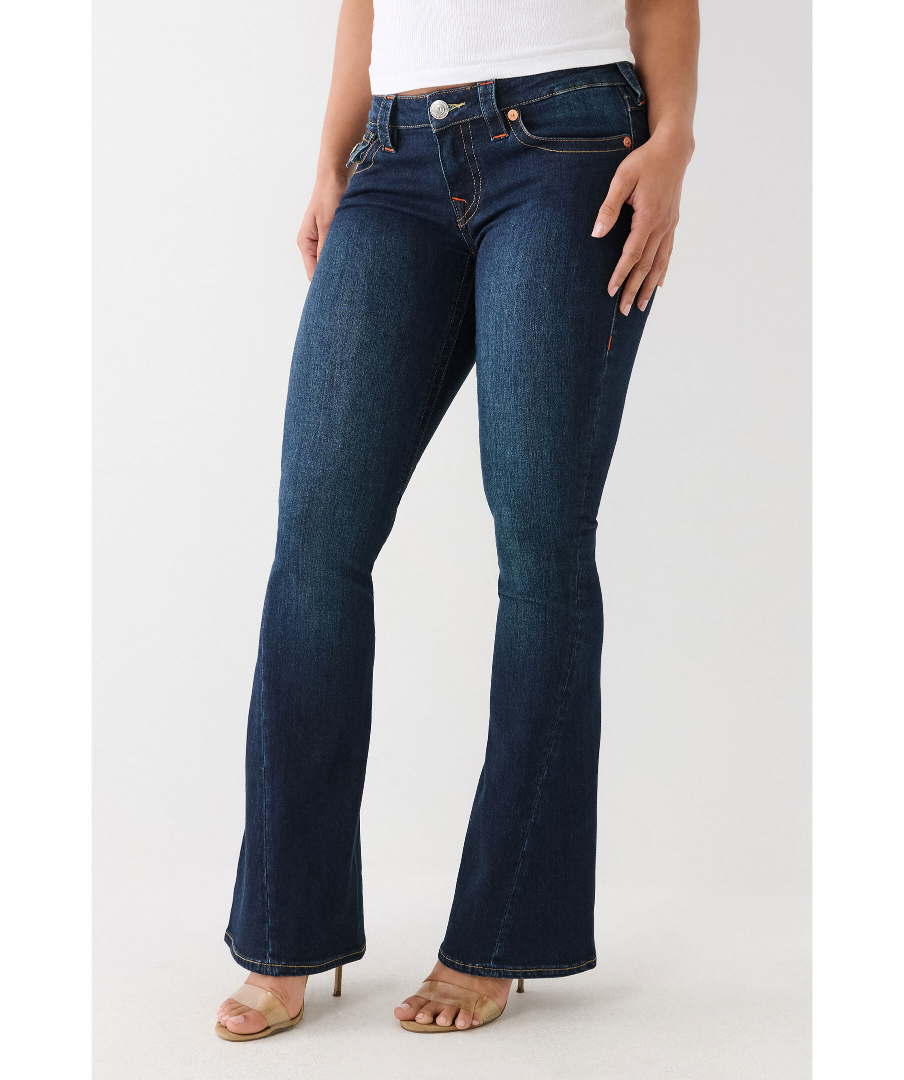 Produktfoto för True Religion Joey Low Rise Flare Muddy Waters 27