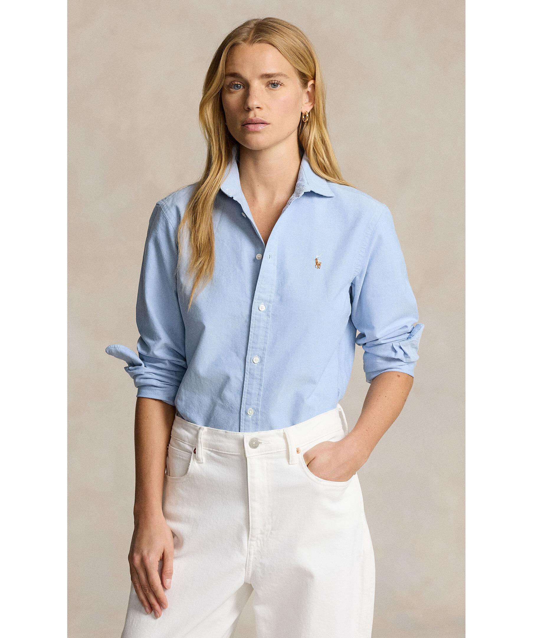 Ls button front shirt